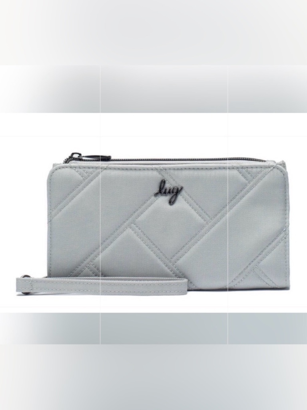 Lug Arabesque Ultra X RFID Zip Wallet in Cloud Grey